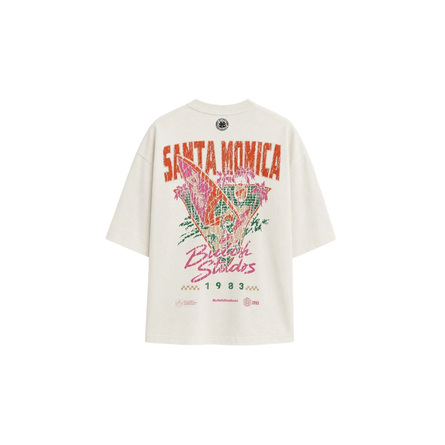 Butish Tee Santa Monica White