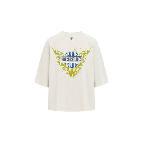 Butish Tee Speed Fire White