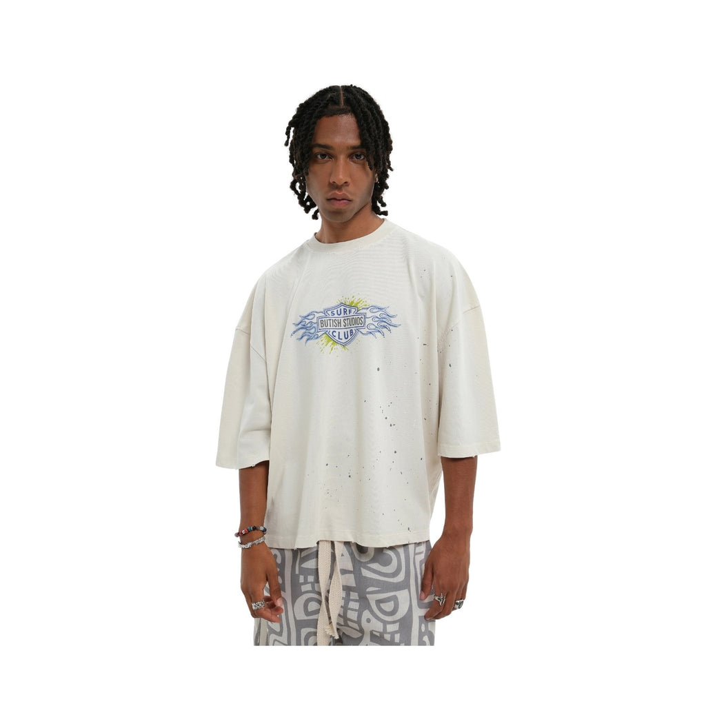 Butish Tee Speed Fire White