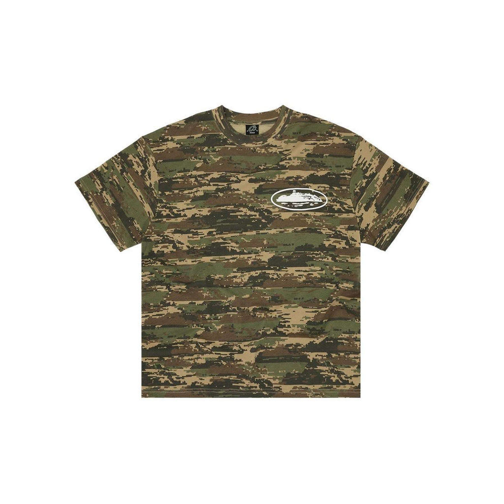 Corteiz Island Puff Print Tee Digi Camo