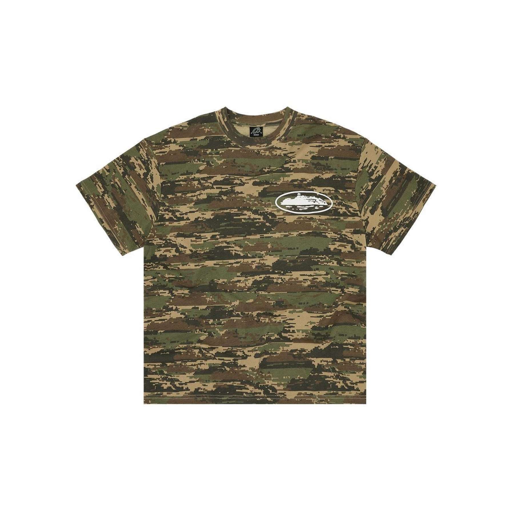 Corteiz Island Puff Print Tee Digi Camo