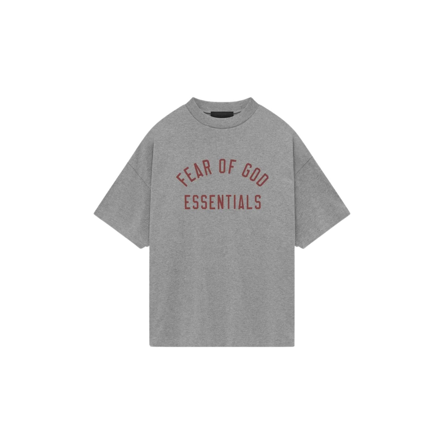 Tee grey essential with red print