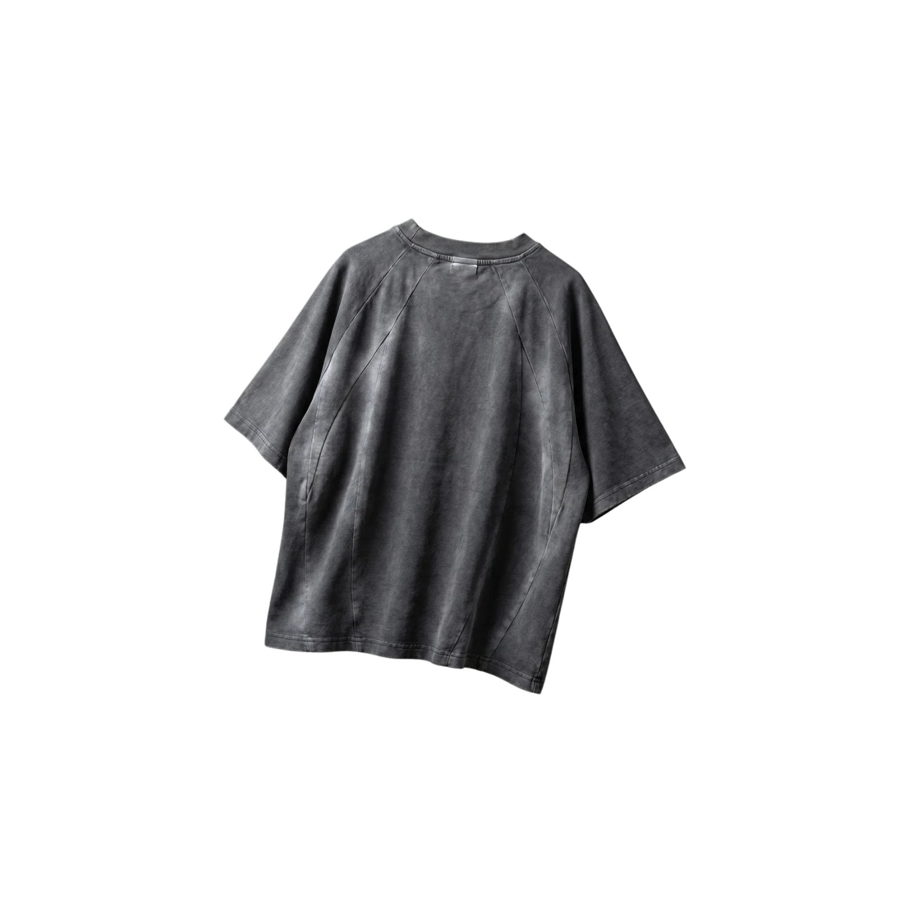 Black t-shirt on a white background