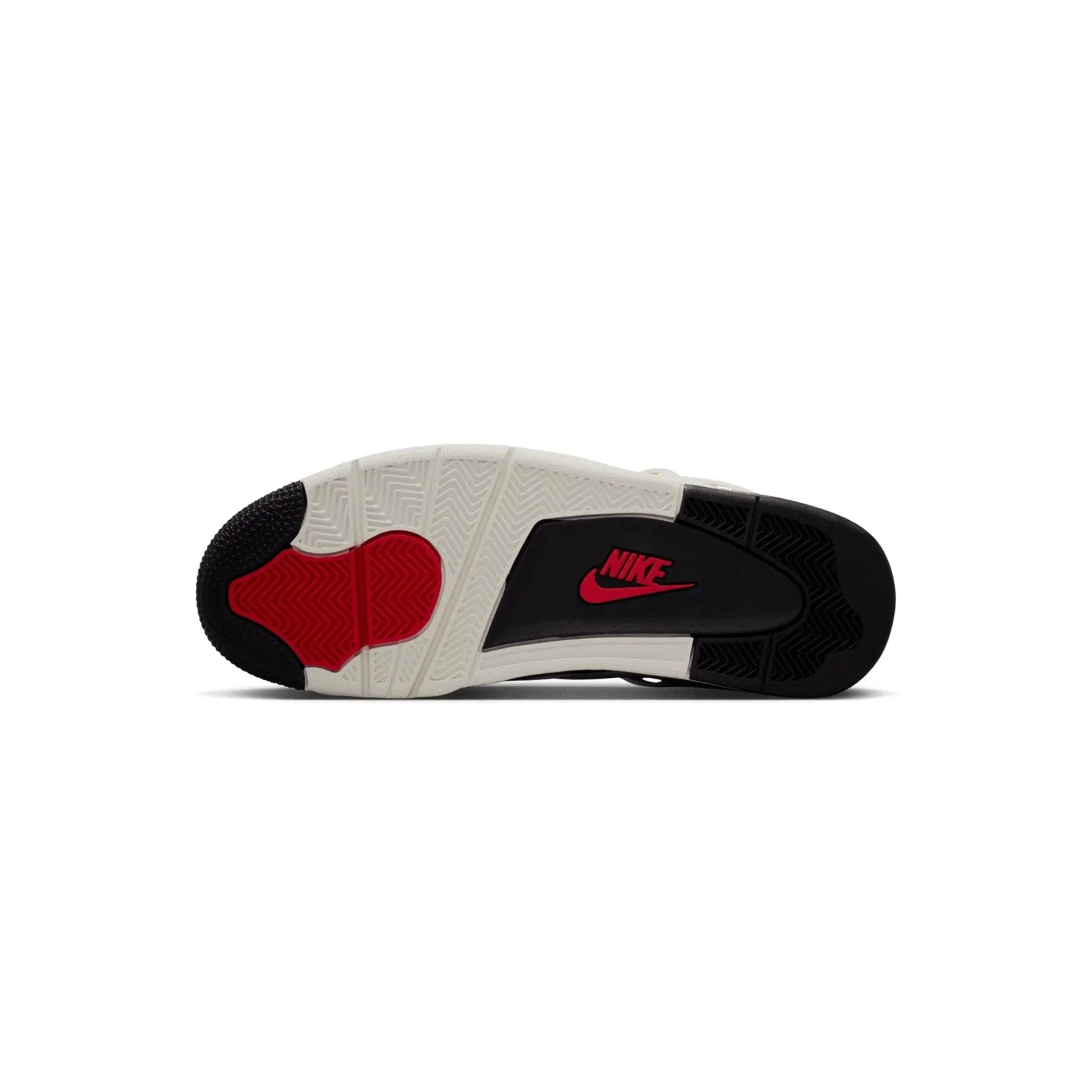 Nike sneaker with red swoosh logo on a white background