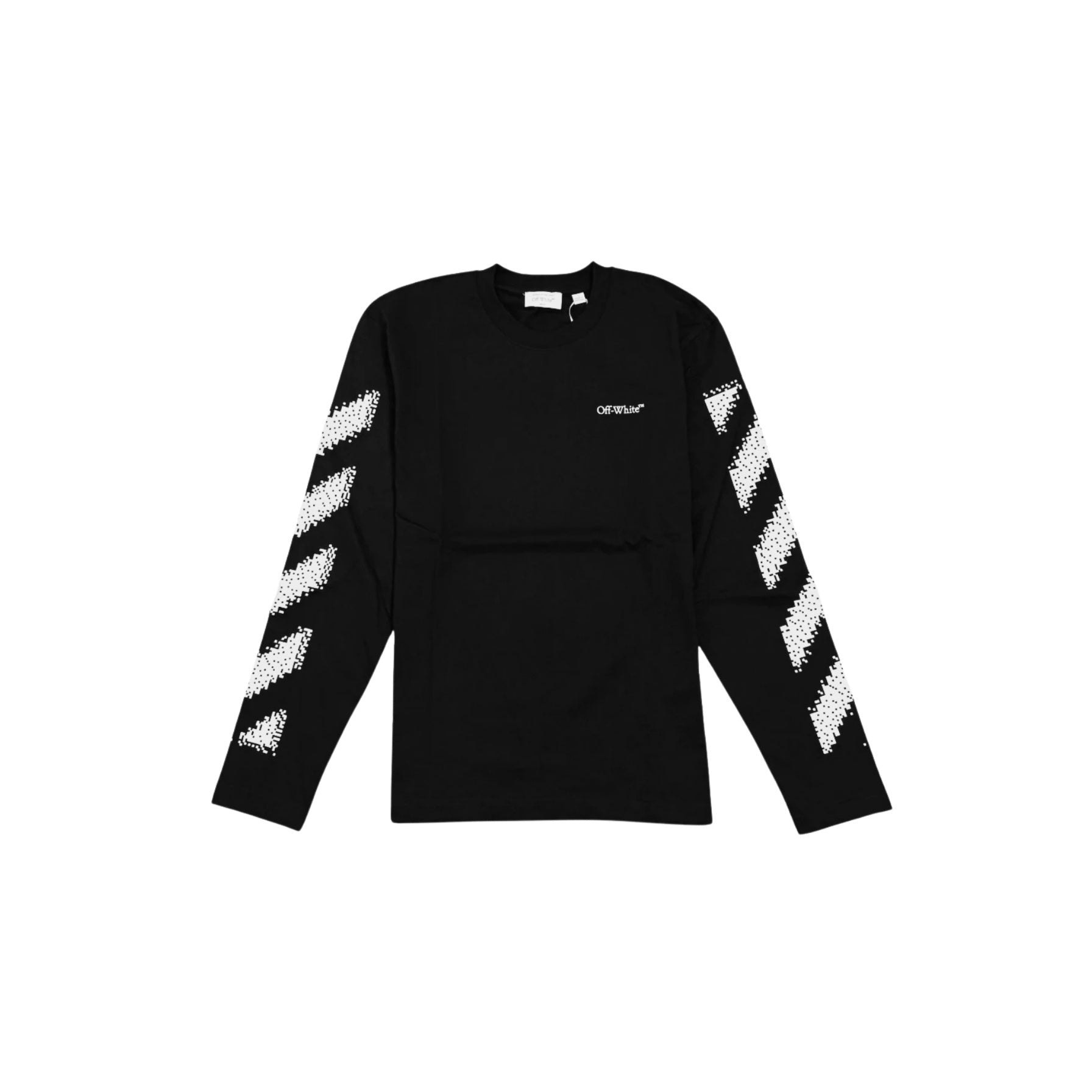 Off White Pixel Diag Skate Longsleeve Black