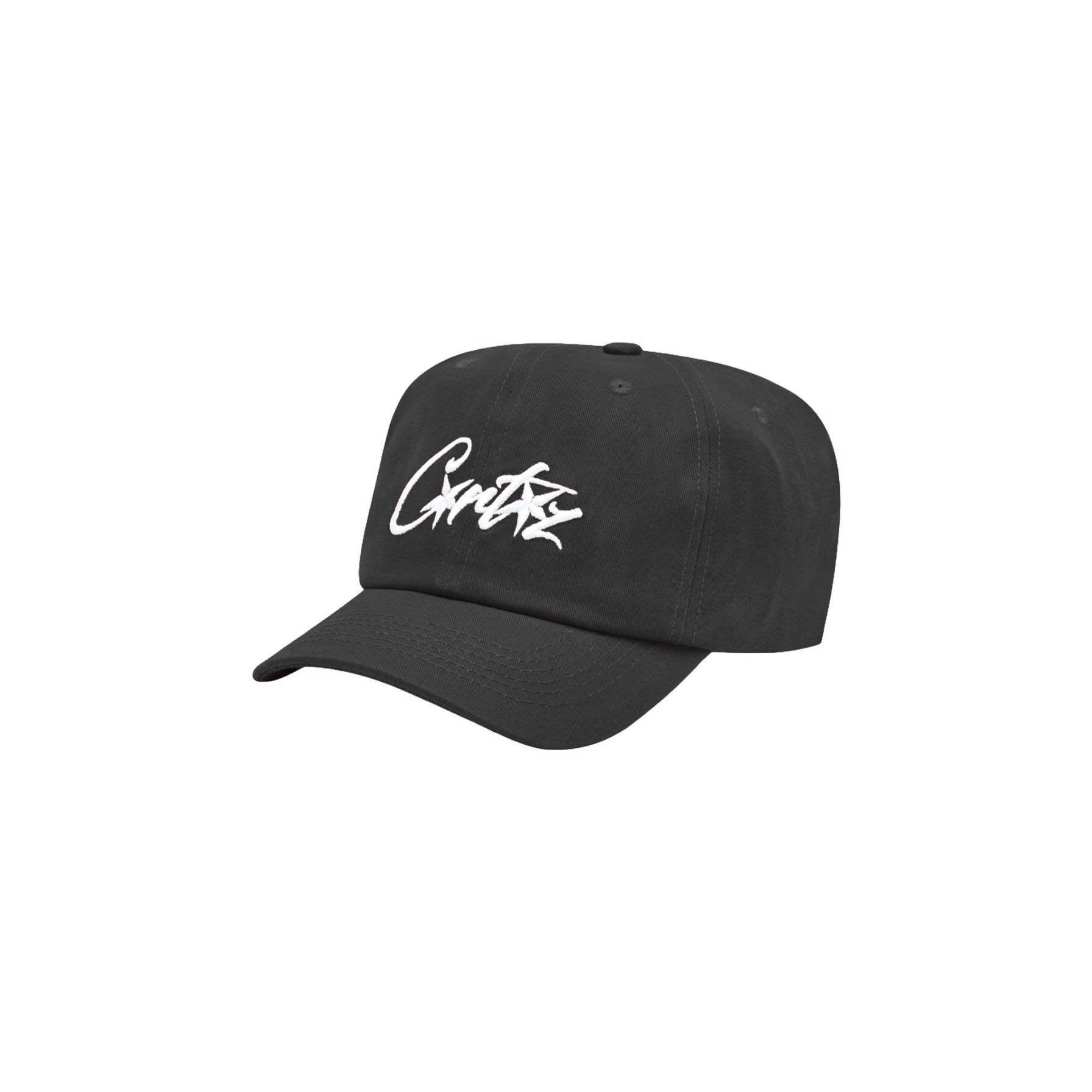 Corteiz 6 Panel Logo Black