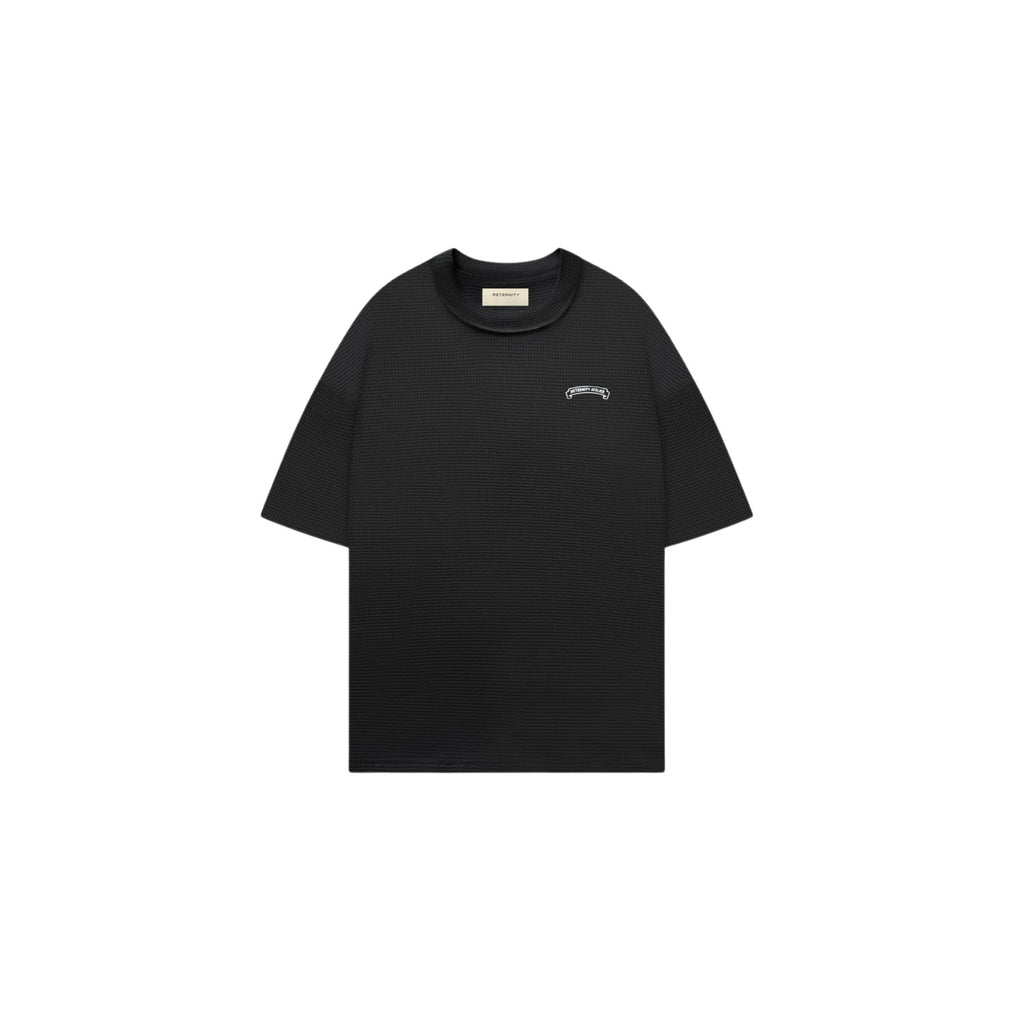 reternity waffle black tee