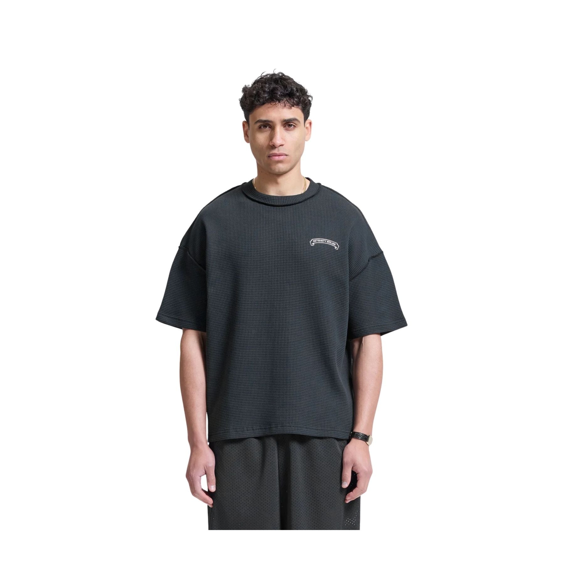 reternity waffle black tee