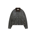 Reternity Checkered Waxed Hunting Jacket Dark Blue Ryva Store