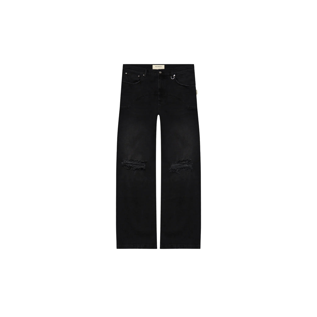 Black jeans on a white background