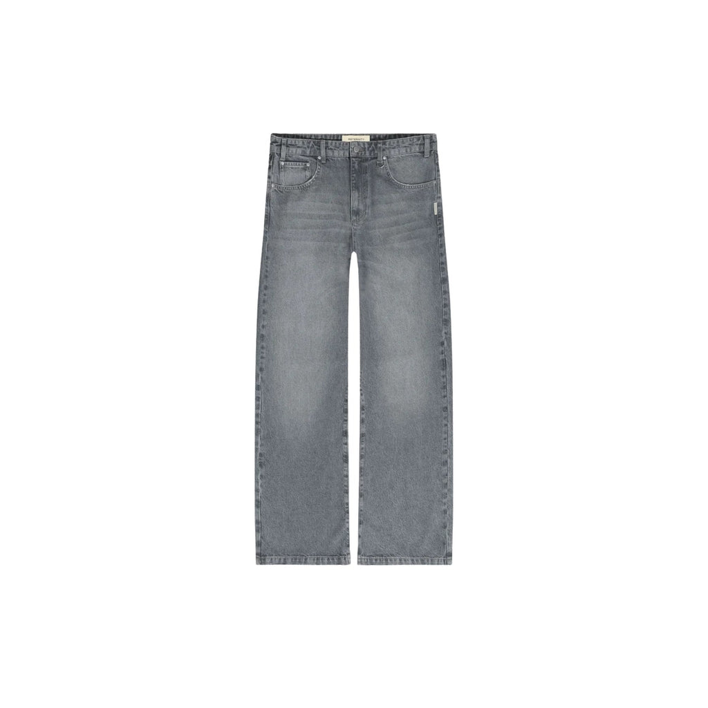 Gray jeans on a white background