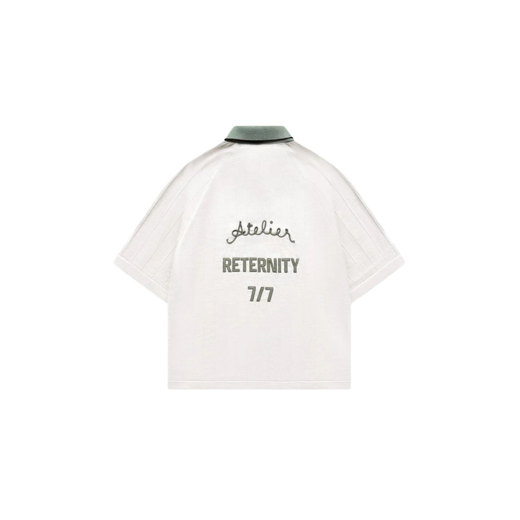 White t-shirt with text on a white background