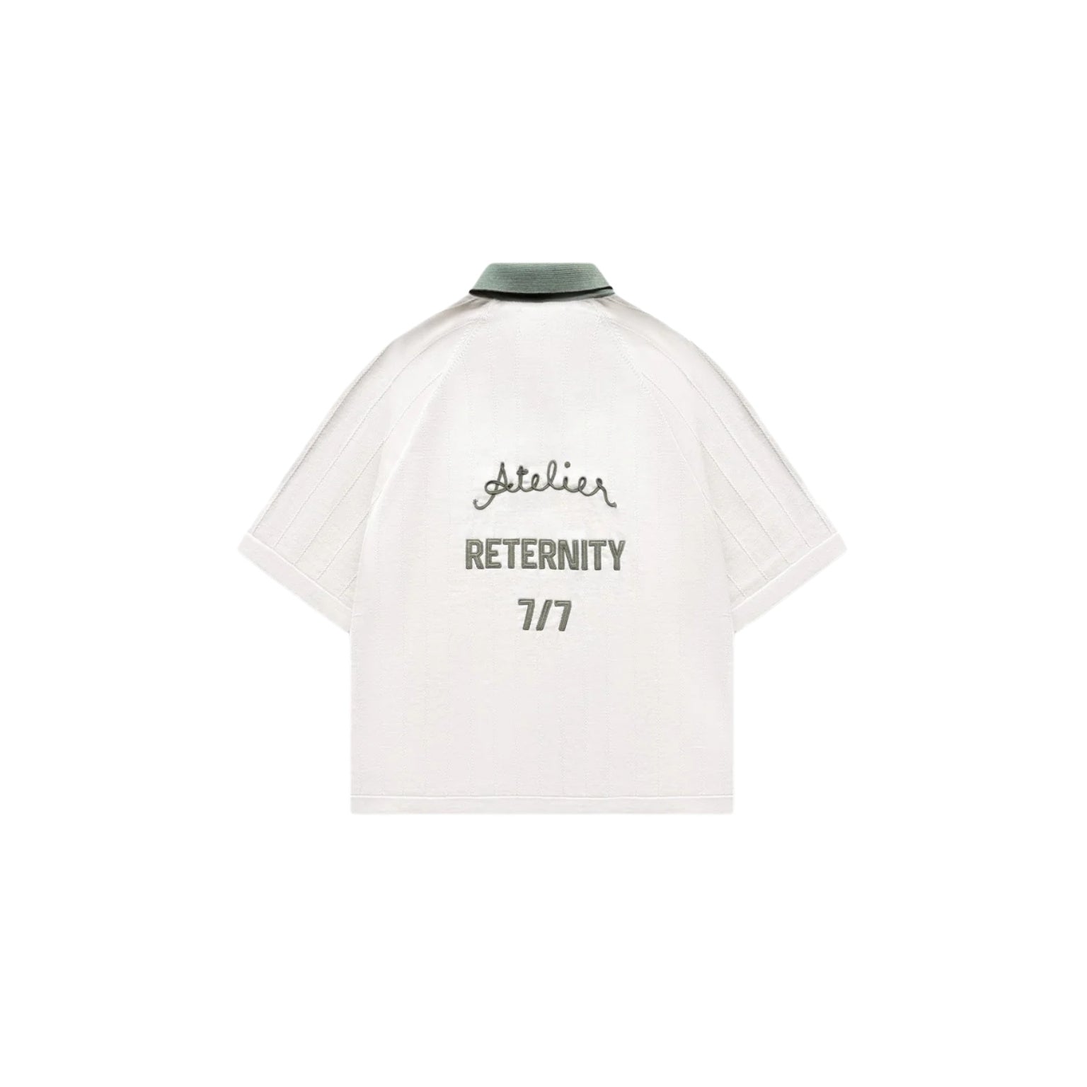White t-shirt with text on a white background