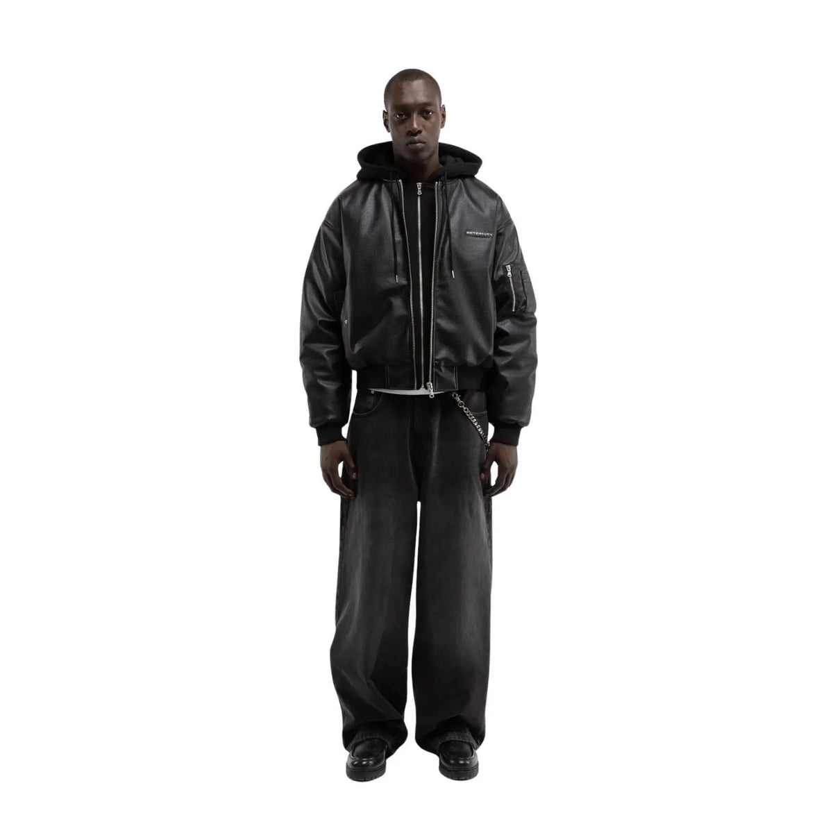 Reternity Métropolitain Bomber Black Leather Ryva Store