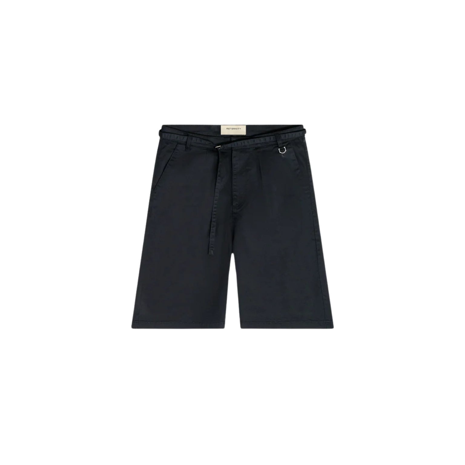 Black shorts on a white background