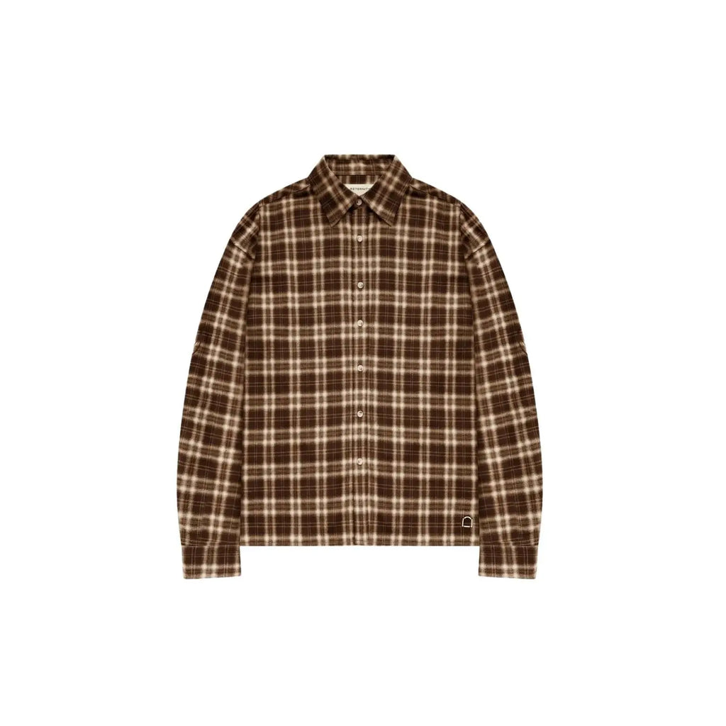 Reternity Somewhere Somehow Flannel Shirt Brown Ryva Store