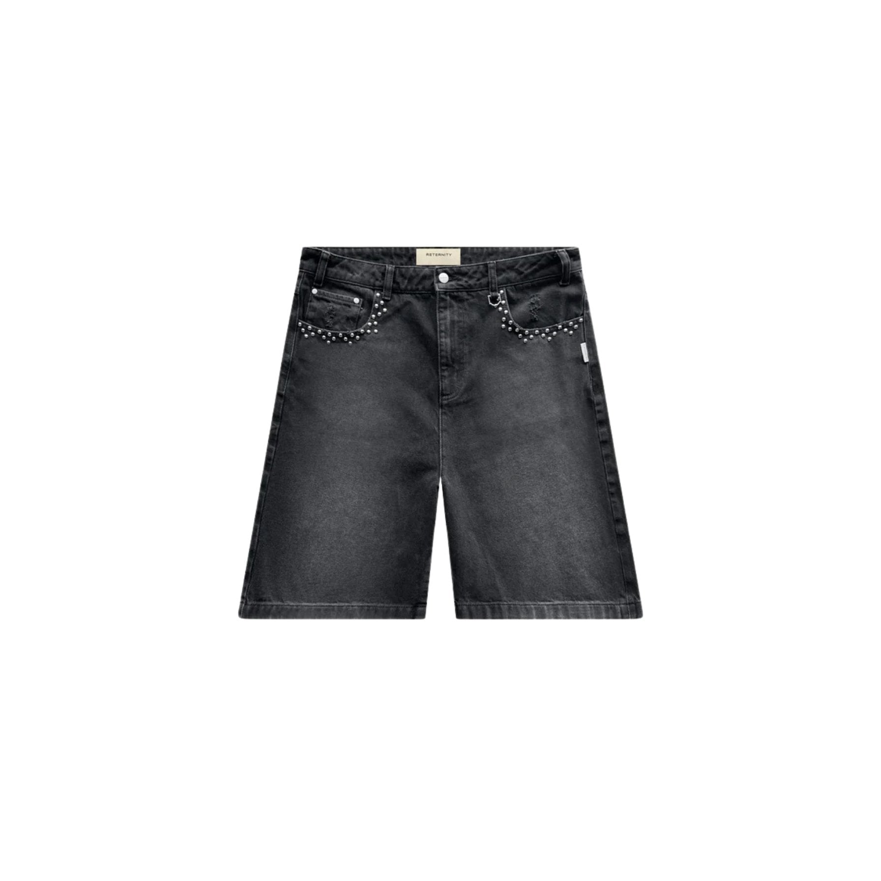 Reternity Studded Jorts Black