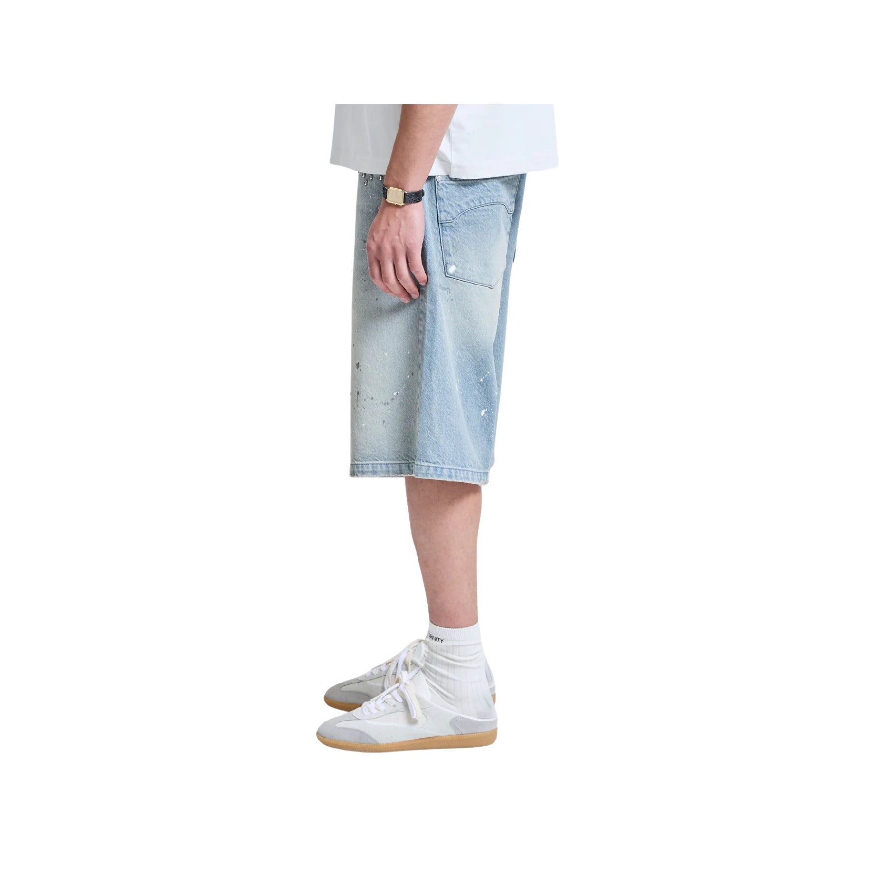 Reternity Studded Jorts Light Blue