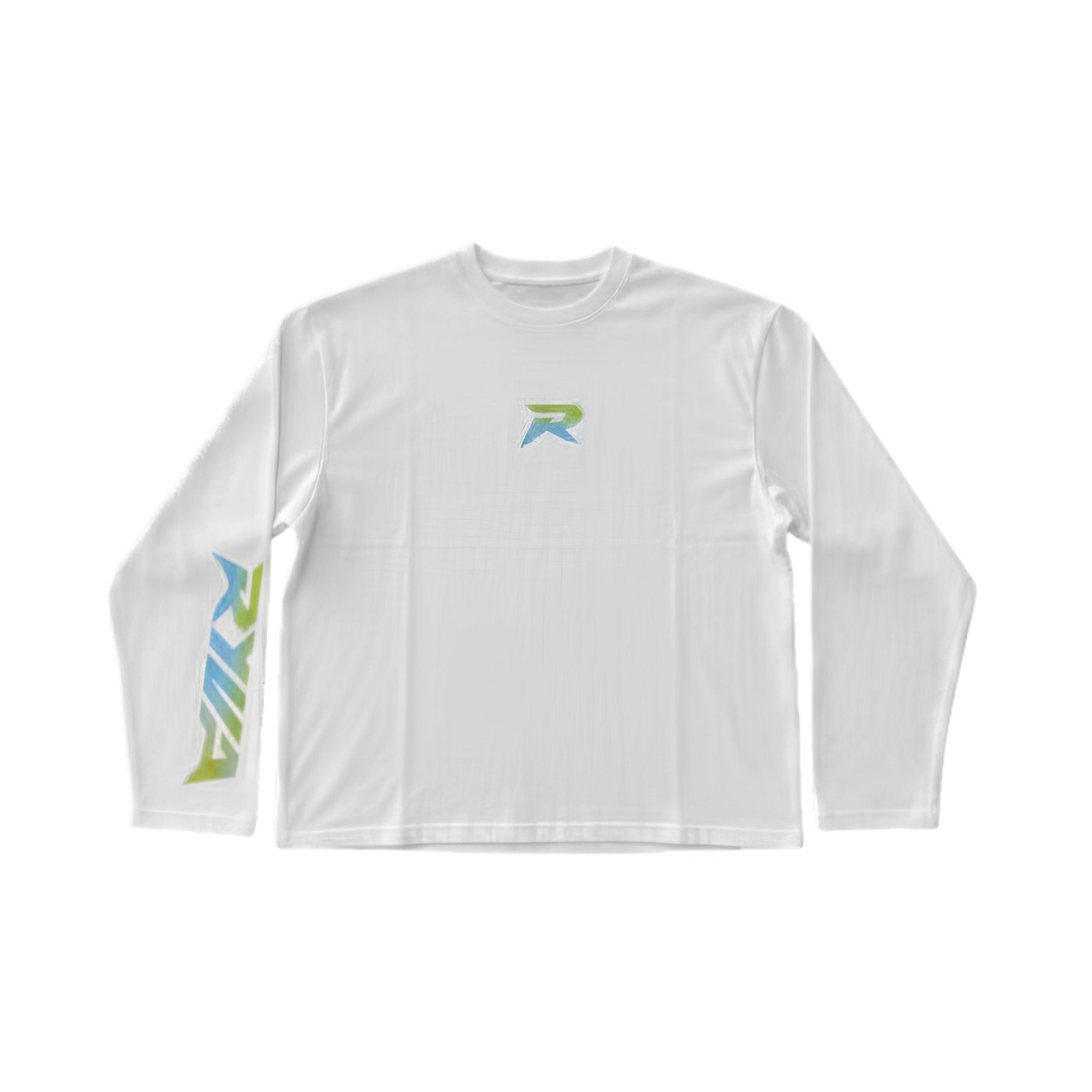 Ryva Green Logo Longsleeve White