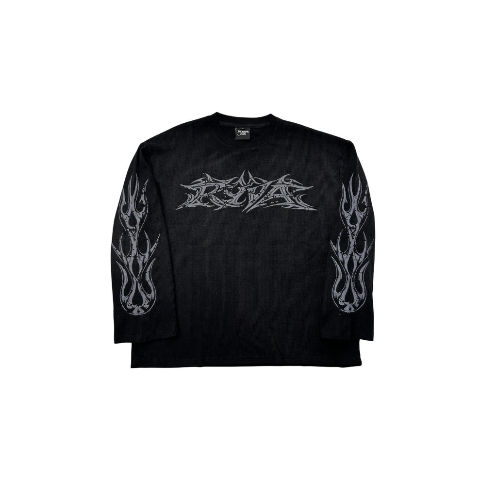 Ryva Studio Longsleeve Waffle Black
