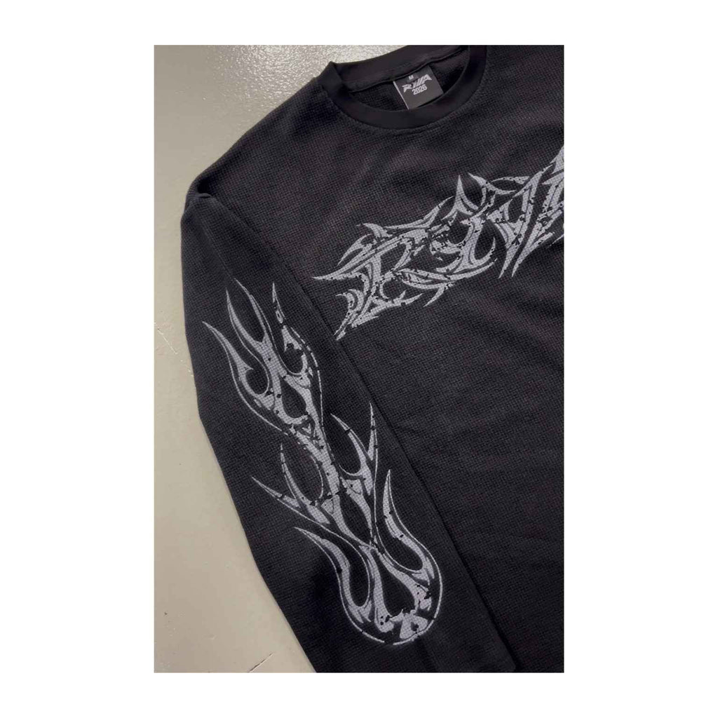Ryva Studio Longsleeve Waffle Black