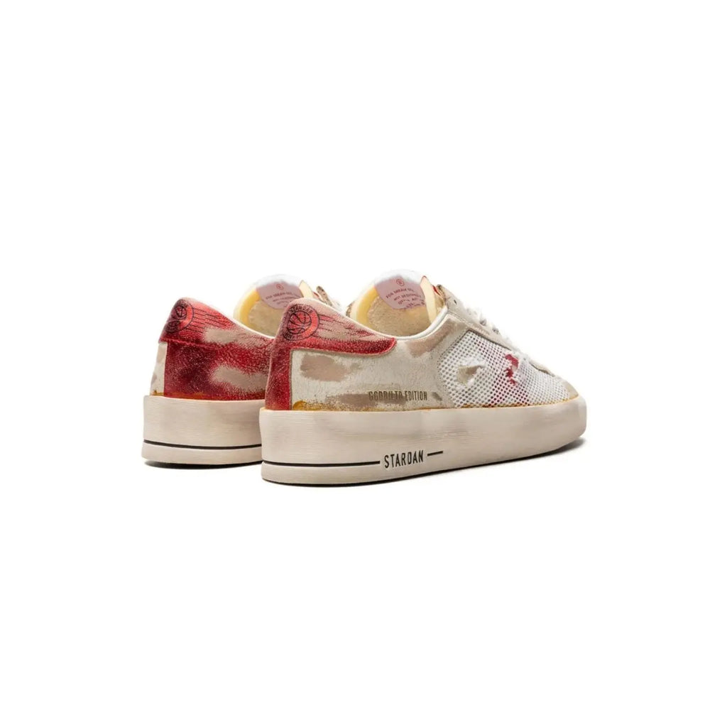 Golden Goose Stardan Limited Edition White Red Ryva Store