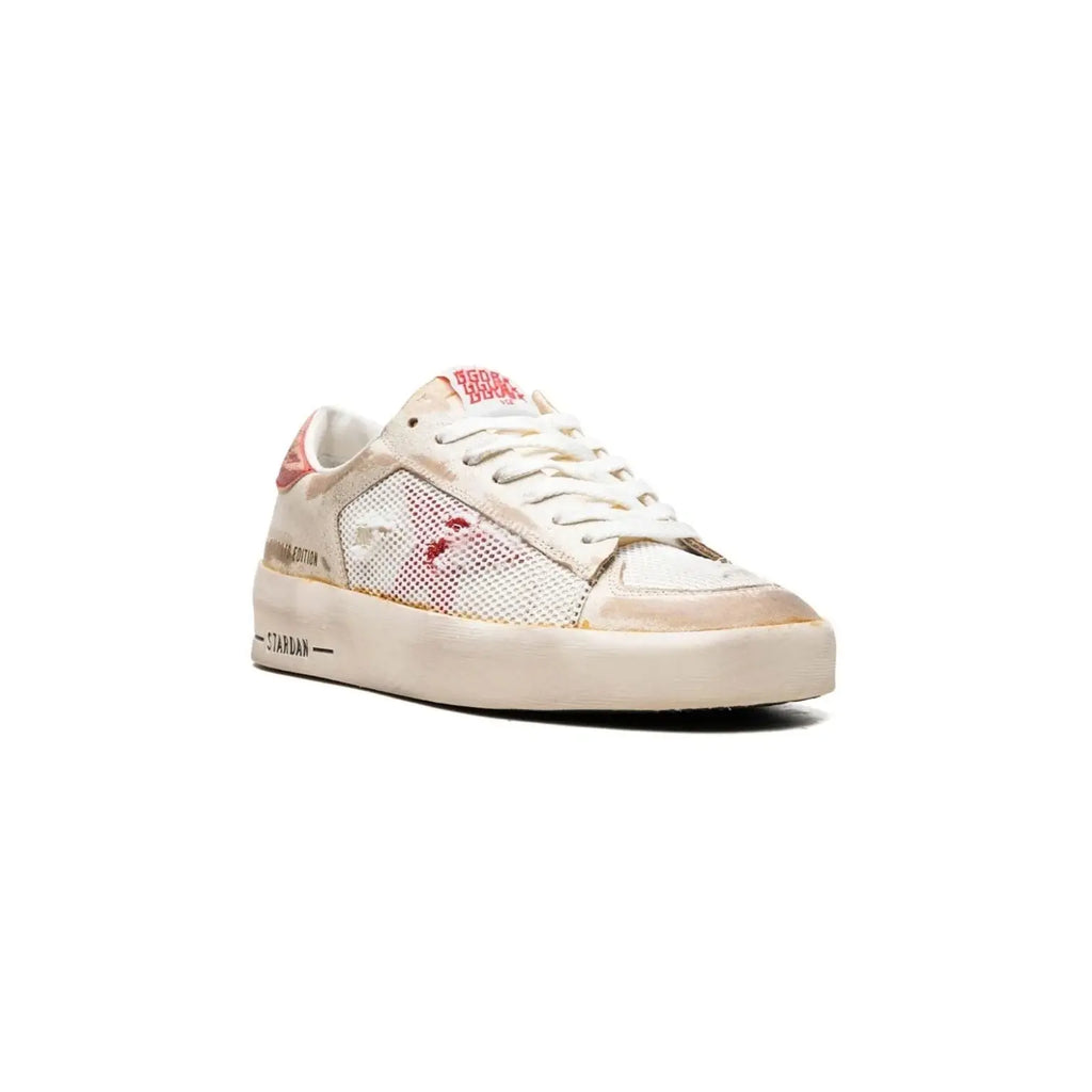 Golden Goose Stardan Limited Edition White Red Ryva Store