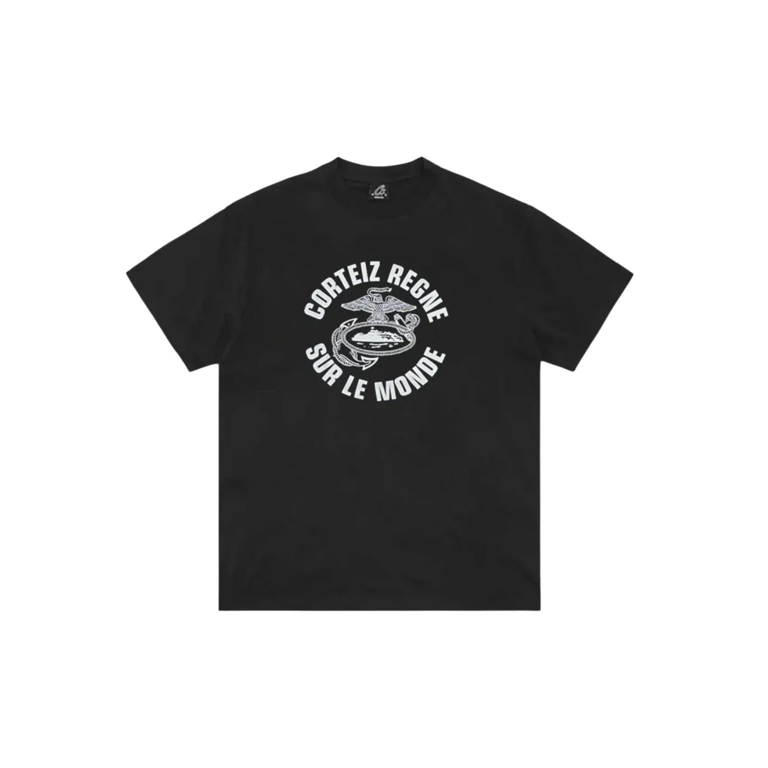 Corteiz Regne Sur Le Monde Tee Black