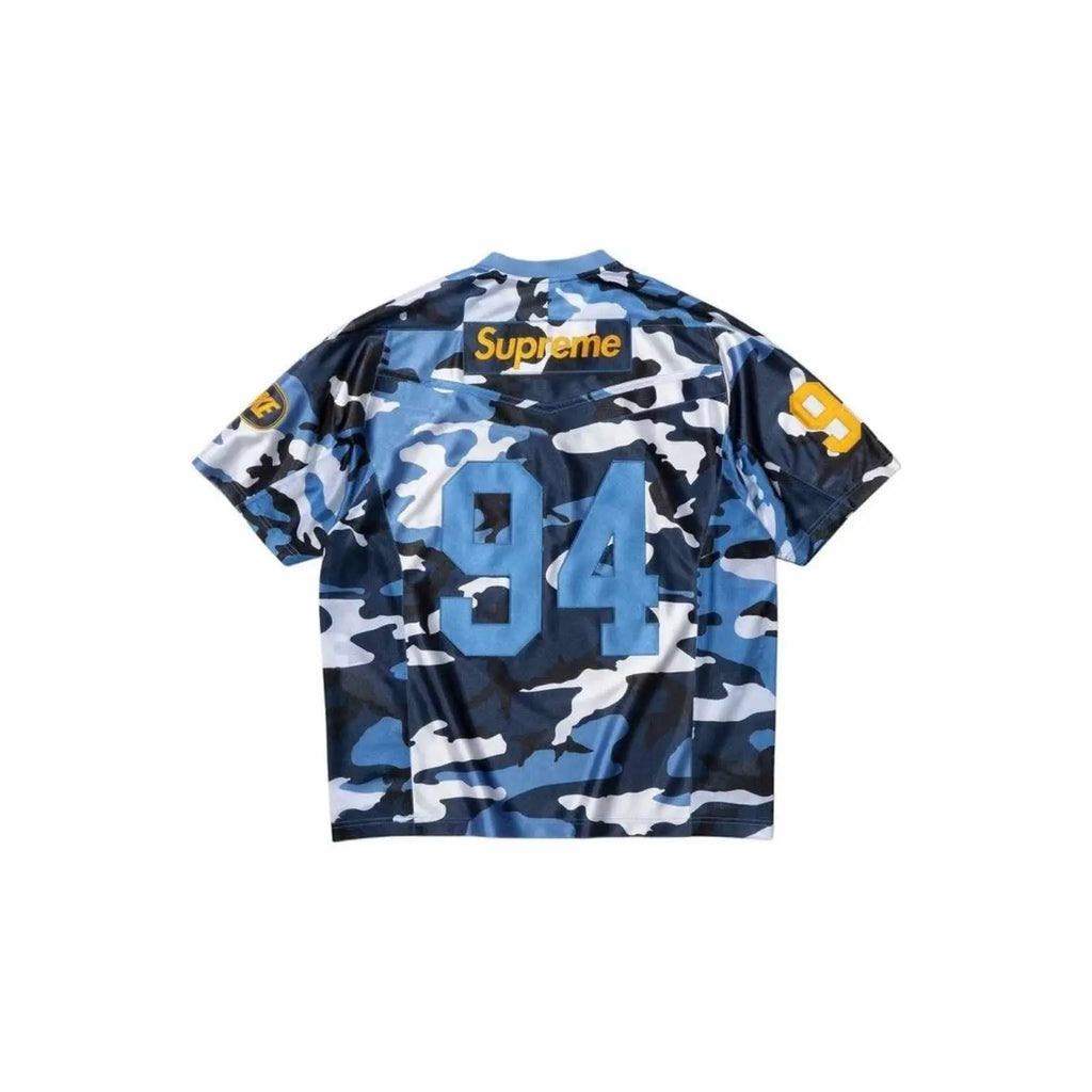 Supreme Nike Football Jersey Blue Camo Ryva Store