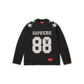 Black long-sleeve shirt with 'Supreme' and 'Playboy' logos on a white background