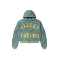 Vale Forever Bank Zip Up Hoodie Dark Mint Ryva Store